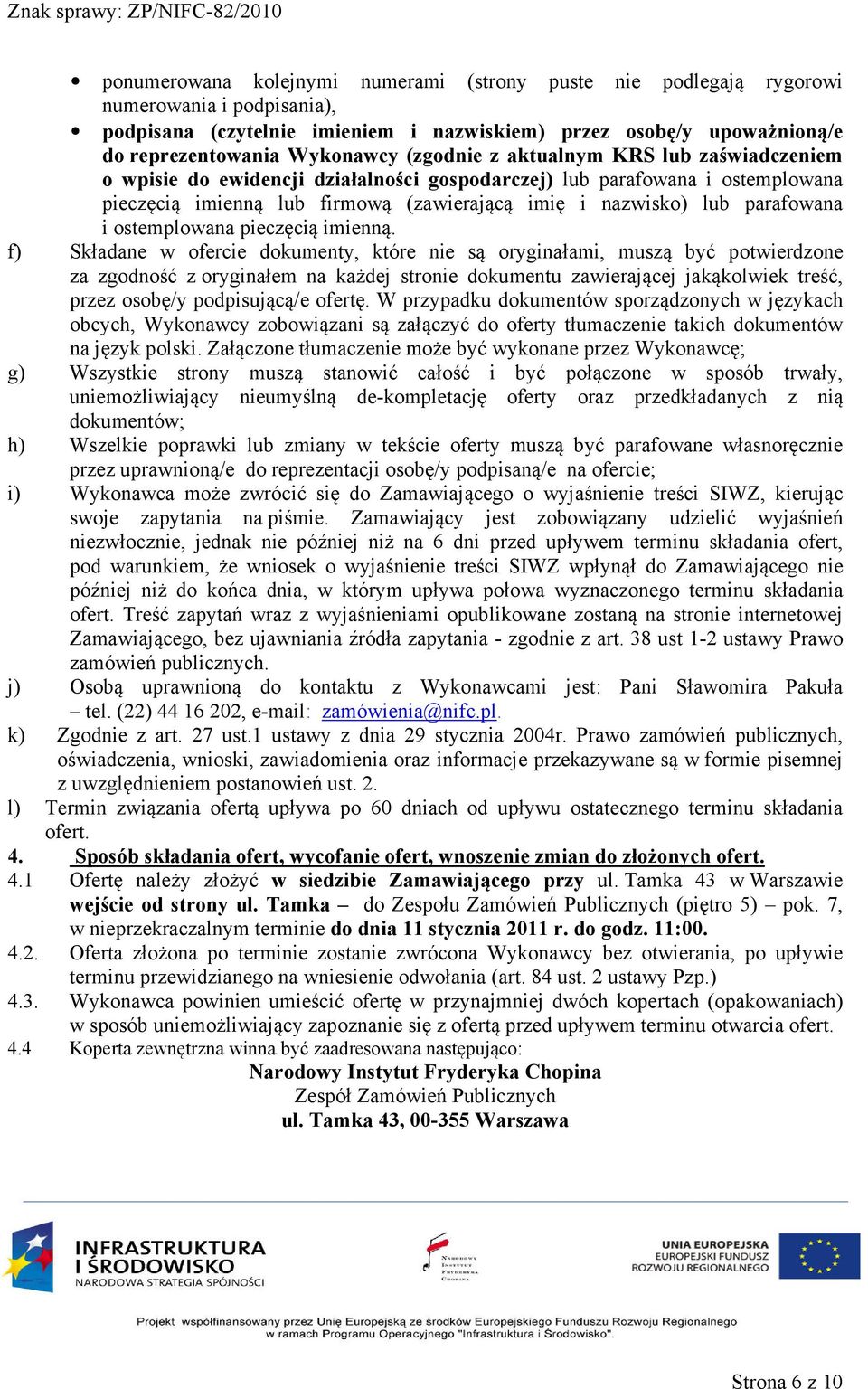 ostemplowana pieczęcią imienną.