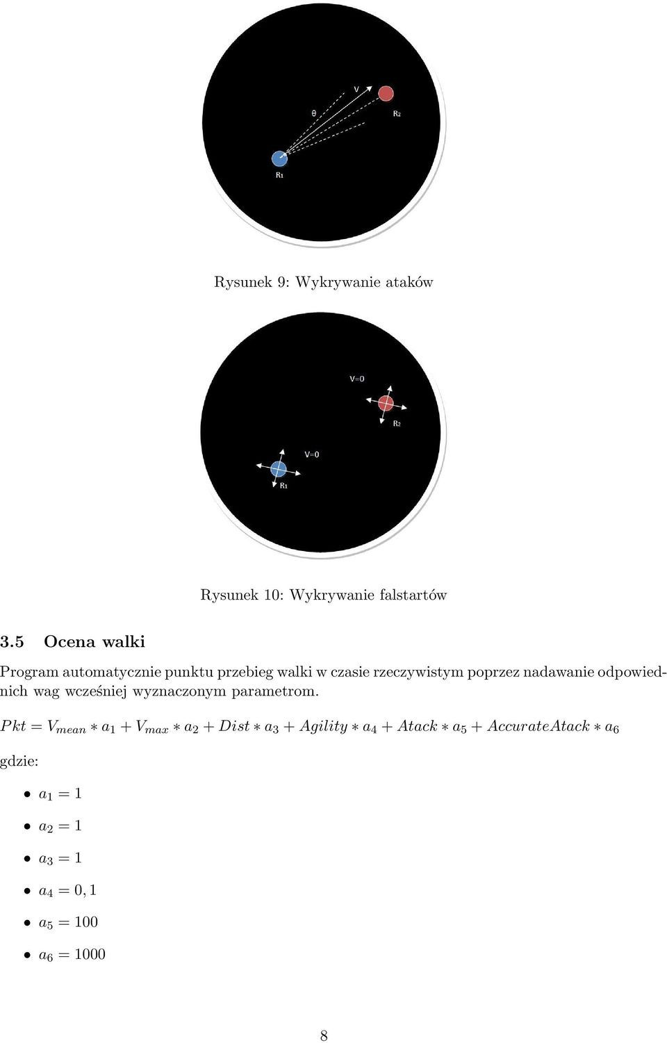 nadawanie odpowiednich wag wcześniej wyznaczonym parametrom.