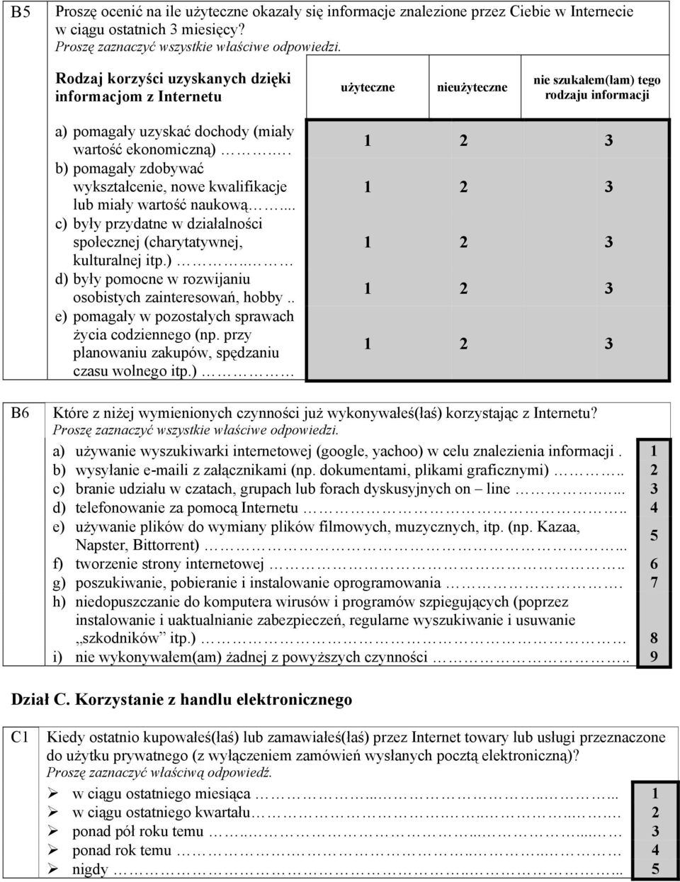 . b) pomagały zdobywać wykształcenie, nowe kwalifikacje lub miały wartość naukową... c) były przydatne w działalności społecznej (charytatywnej, kulturalnej itp.).. d) były pomocne w rozwijaniu osobistych zainteresowań, hobby.