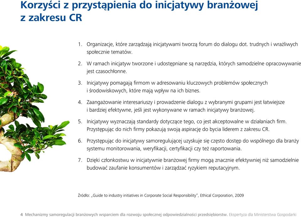 Inicjatywy pomagają firmom w adresowaniu kluczowych problemów społecznych i środowiskowych, które mają wpływ na ich biznes. 4.