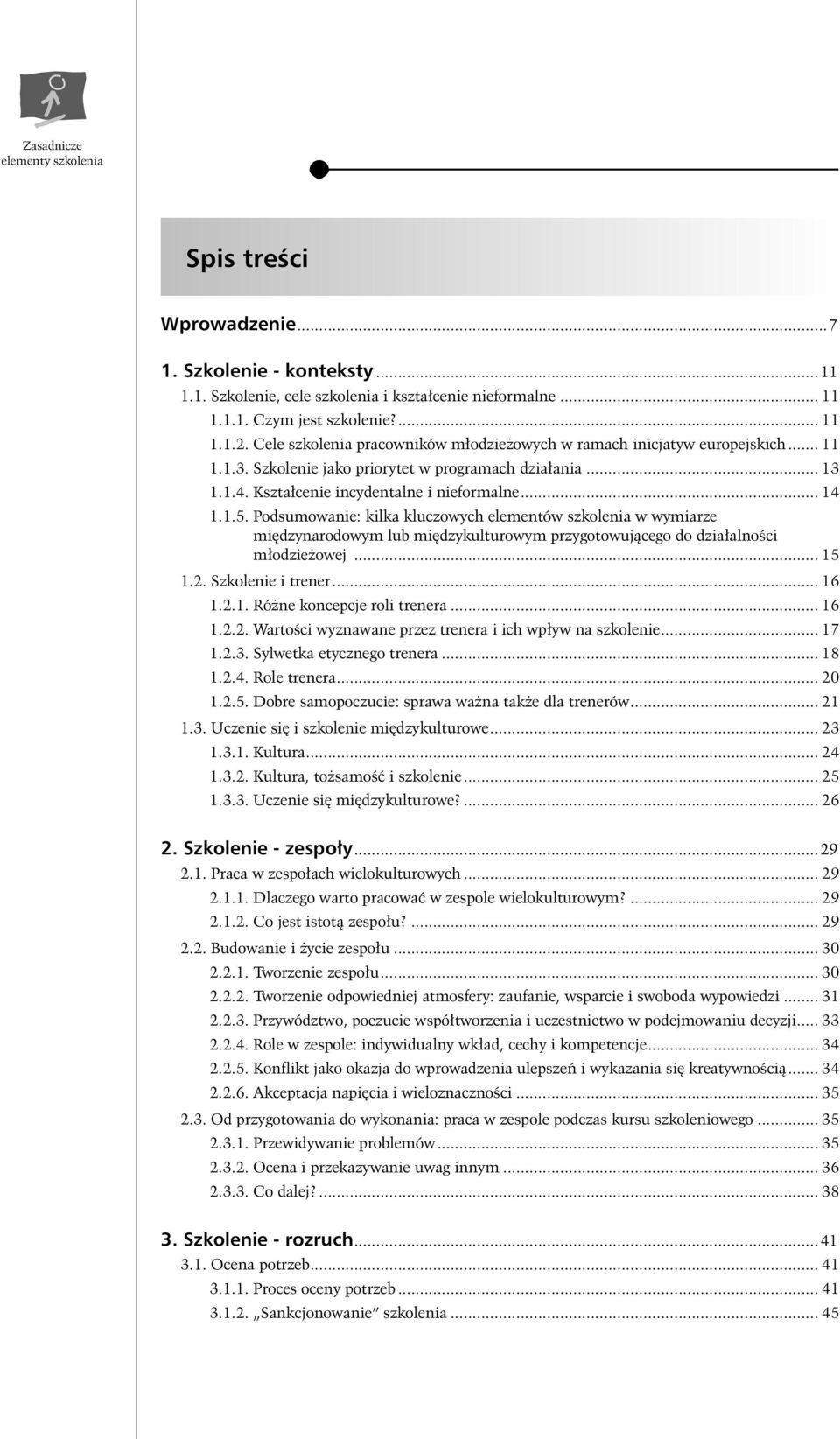 Podsumowanie: kilka kluczowych elementów szkolenia w wymiarze mi dzynarodowym lub mi dzykulturowym przygotowujàcego do dzia alnoêci m odzie owej... 15 1.2. Szkolenie i trener... 16 1.2.1. Ró ne koncepcje roli trenera.