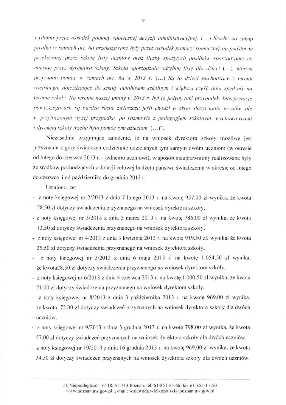 Szkoła sporządzała odrębną listę dla dzieci (.