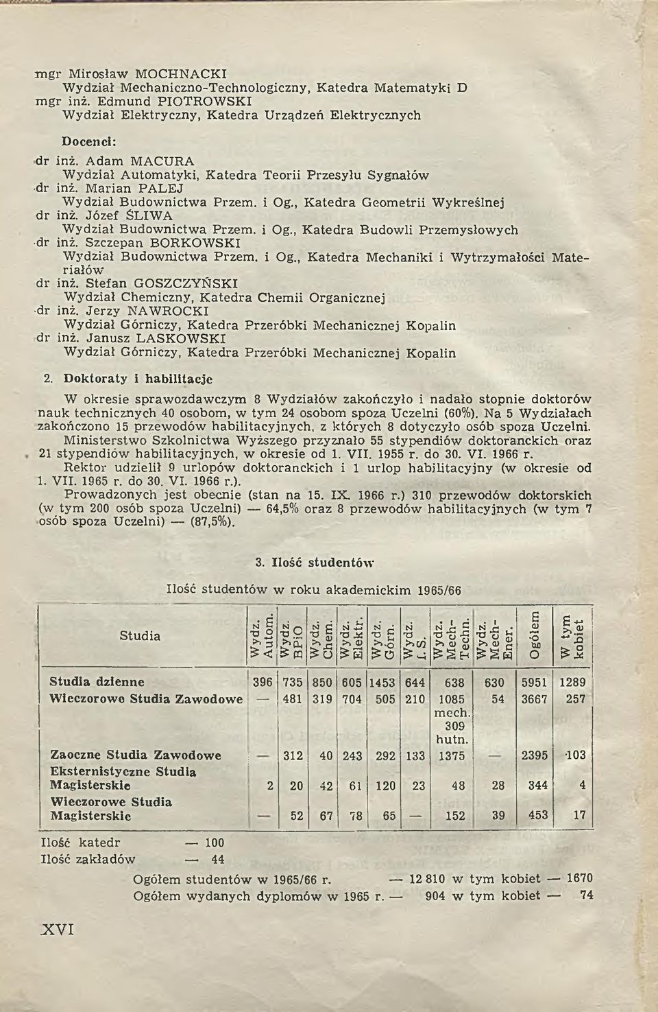 Józef ŚLIWA W ydział B udow nictw a Przem. i Og., K atedra Budowli Przem ysłowych dr inż. Szczepan BORKOW SKI W ydział B udow nictw a Przem. i Og., K ated ra M echaniki i W ytrzym ałości M ateriałów dr inż.
