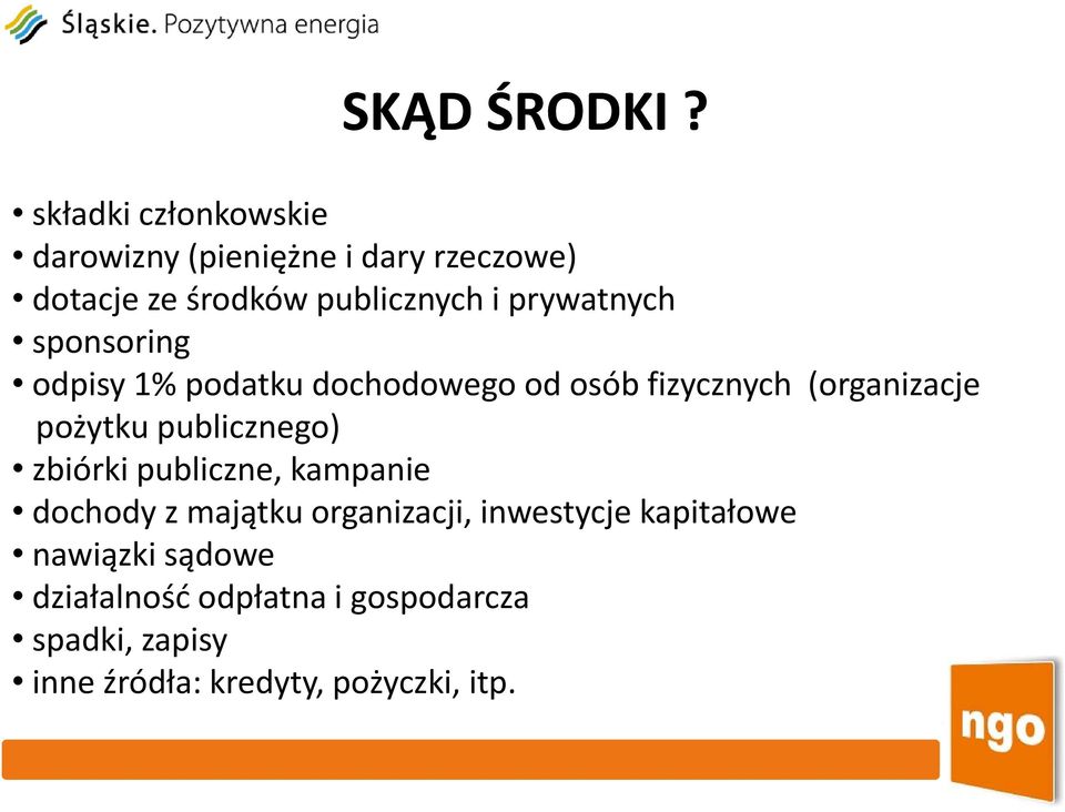 prywatnych sponsoring odpisy 1% podatku dochodowego od osób fizycznych y (organizacje pożytku