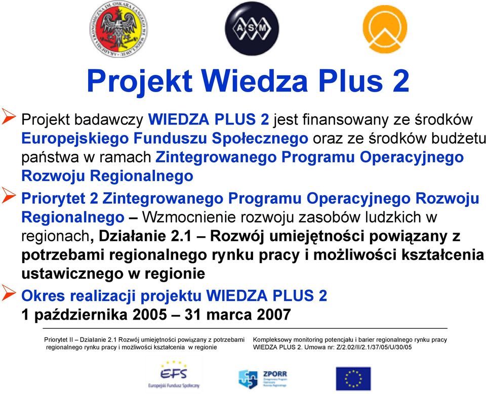 Rozwoju Regionalnego Wzmocnienie rozwoju zasobów ludzkich w regionach, Działanie 2.