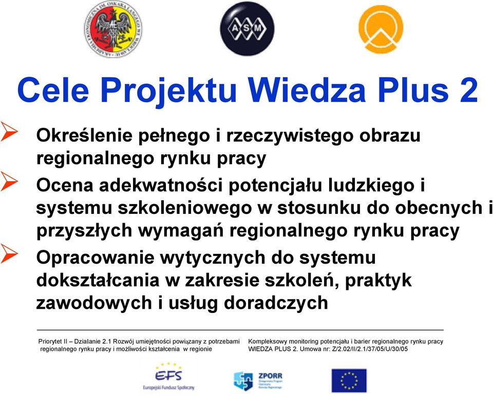 stosunku do obecnych i przyszłych wymagań regionalnego rynku pracy Opracowanie
