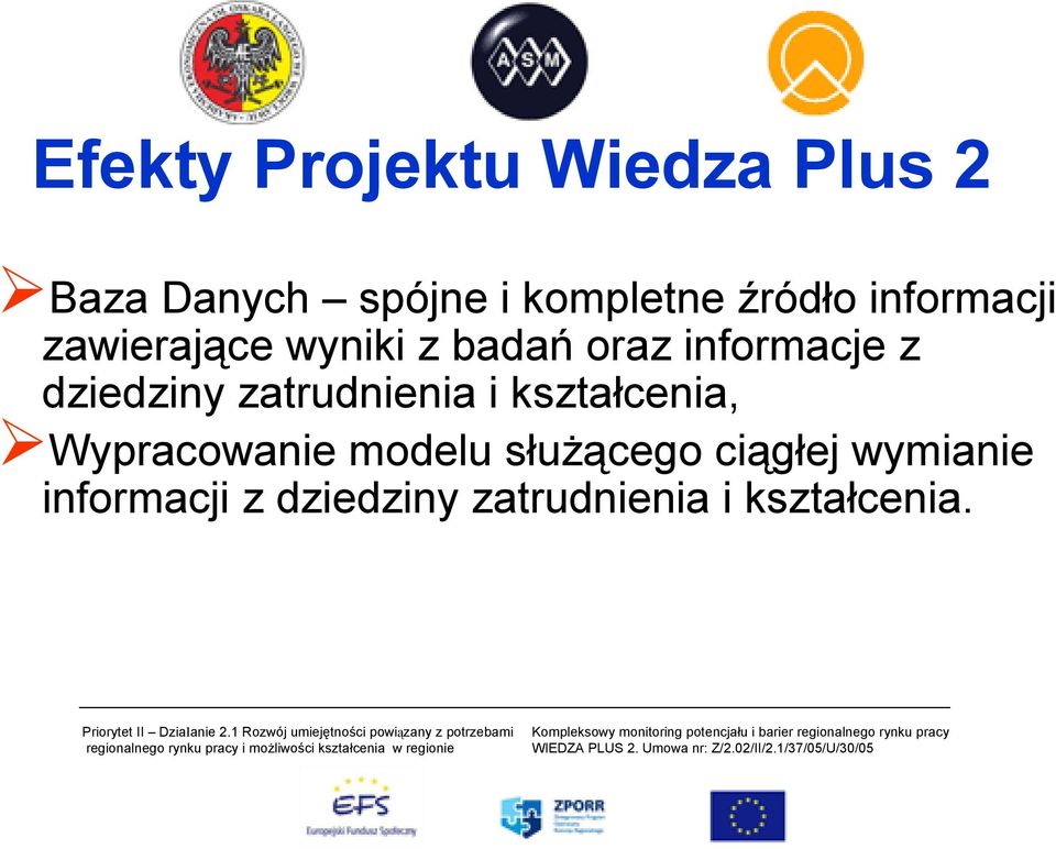 dziedziny zatrudnienia i kształcenia, Wypracowanie modelu