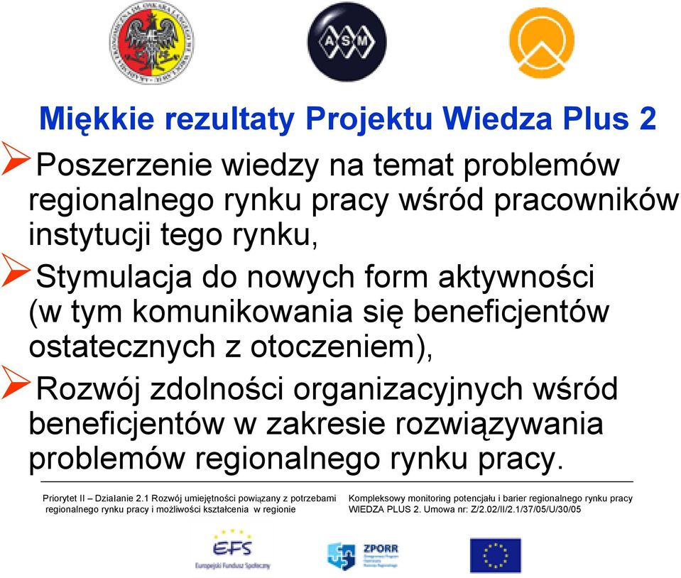 form aktywności (w tym komunikowania się beneficjentów ostatecznych z otoczeniem), Rozwój