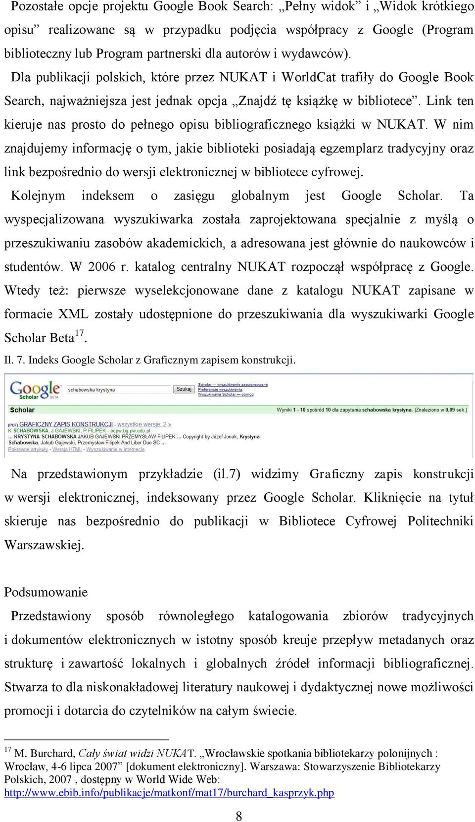 Link ten kieruje nas prosto do pełnego opisu bibliograficznego książki w NUKAT.