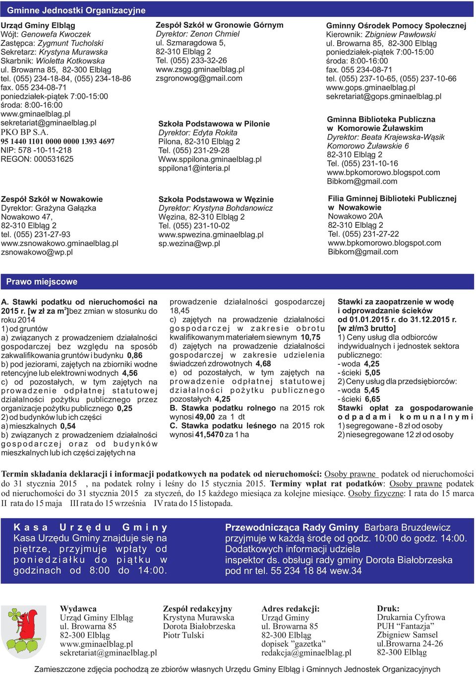 95 1440 1101 0000 0000 1393 4697 NIP: 578-10-11-218 REGON: 000531625 Zespó³ Szkó³ w Nowakowie Dyrektor: Gra yna Ga³¹zka Nowakowo 47, 82-310 Elbl¹g 2 tel. (055) 231-27-93 www.zsnowakowo.gminaelblag.