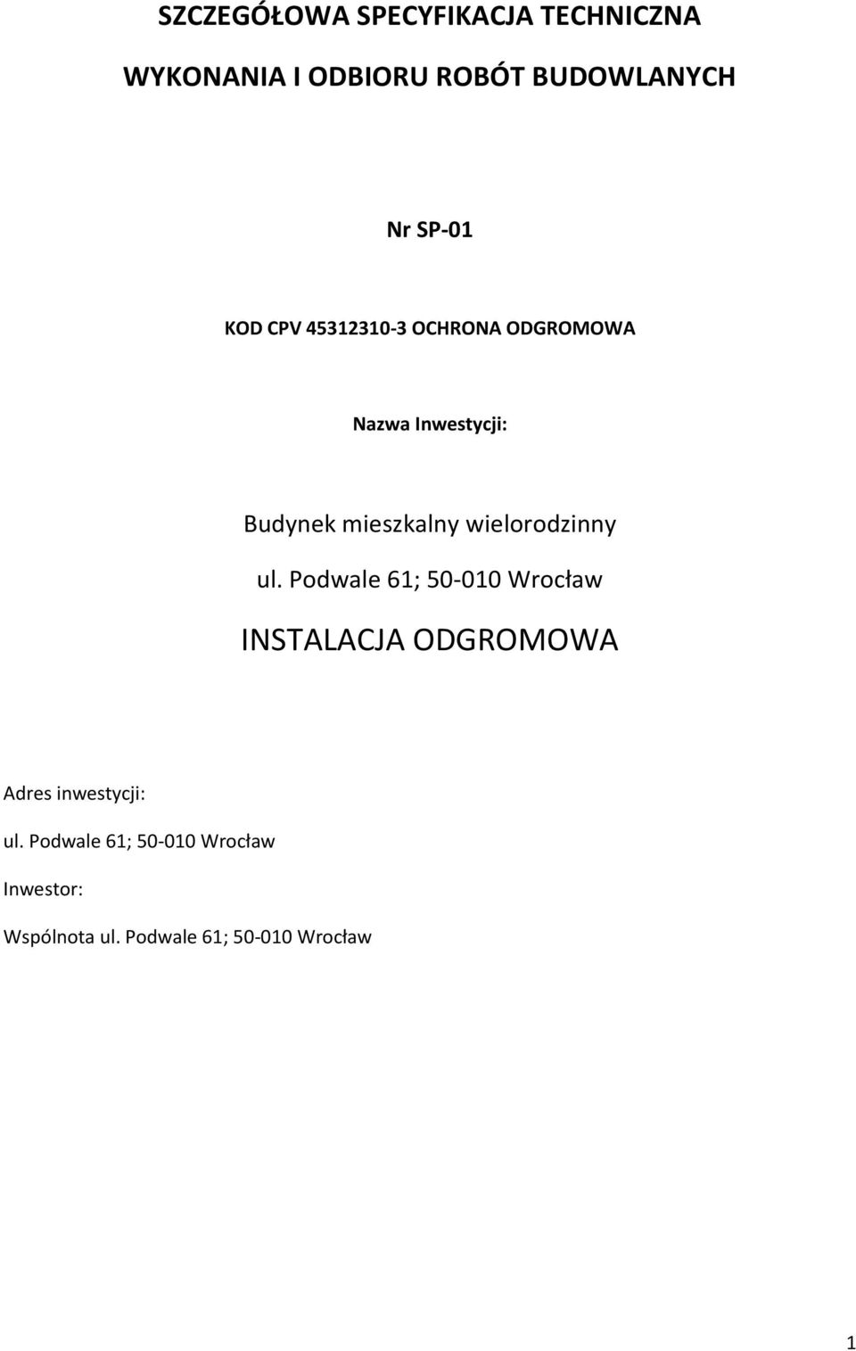 wielorodzinny ul.