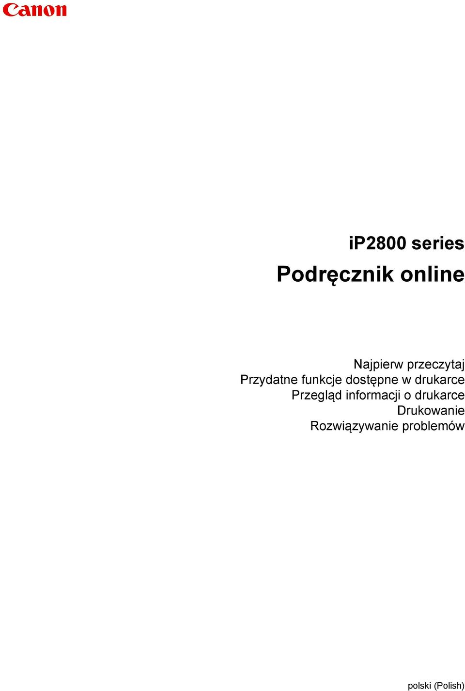 drukarce Przegląd informacji o drukarce