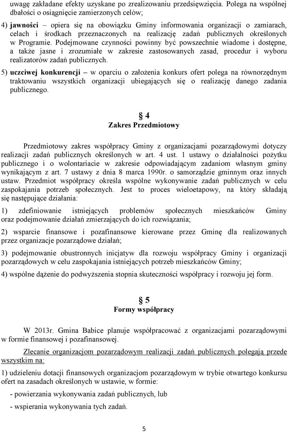 publicznych określonych w Programie.
