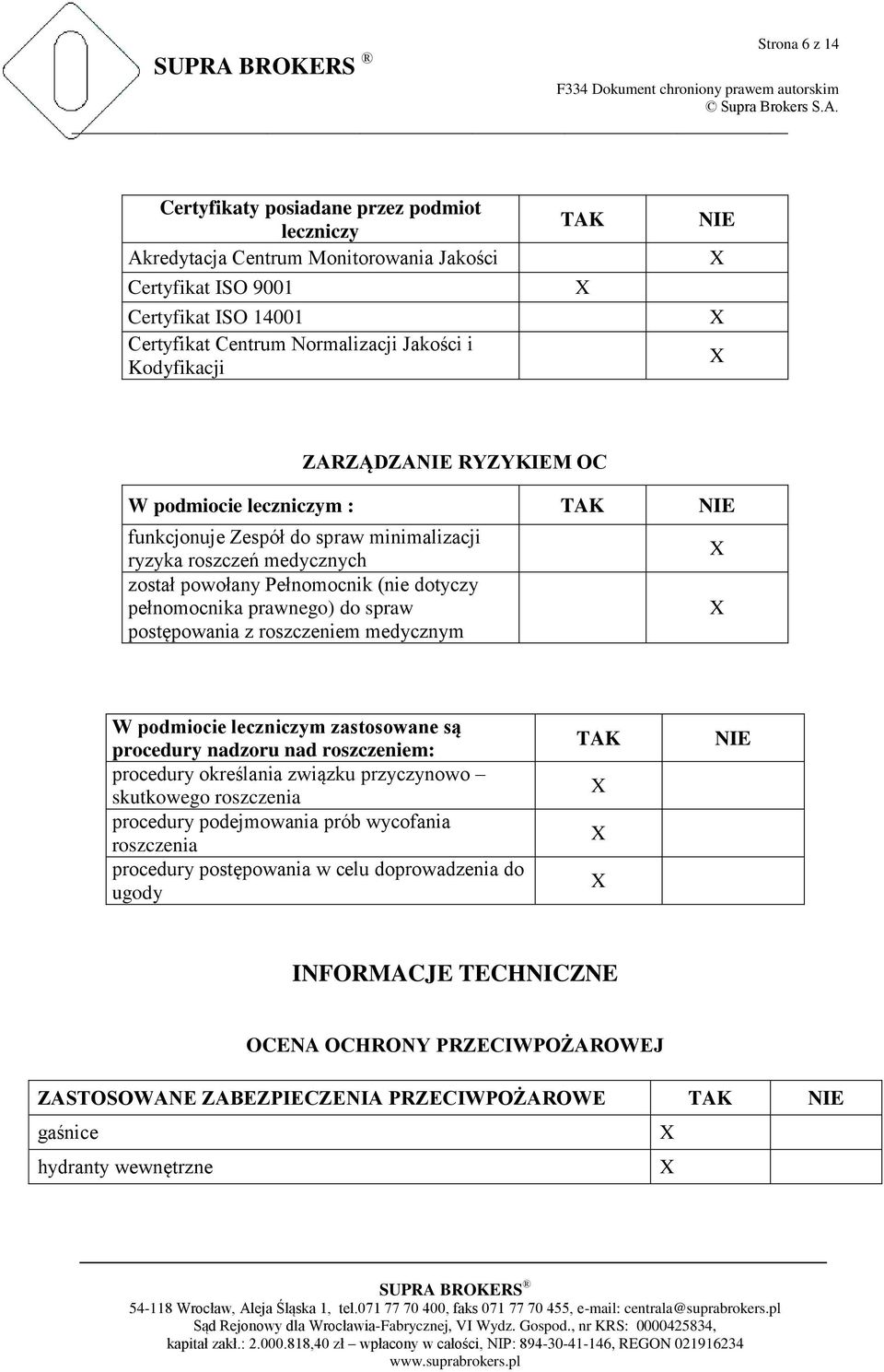 do spraw postępowania z roszczeniem medycznym W podmiocie leczniczym zastosowane są procedury nadzoru nad roszczeniem: procedury określania związku przyczynowo skutkowego roszczenia procedury