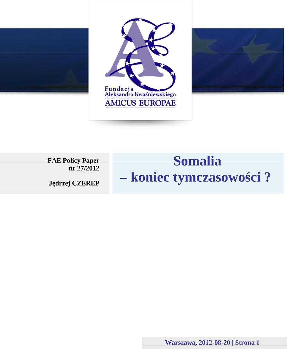 Somalia koniec