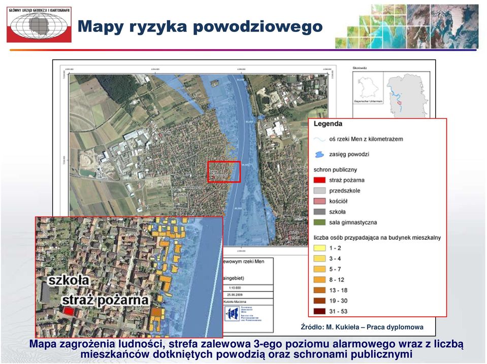 strefa zalewowa 3-ego poziomu alarmowego wraz z