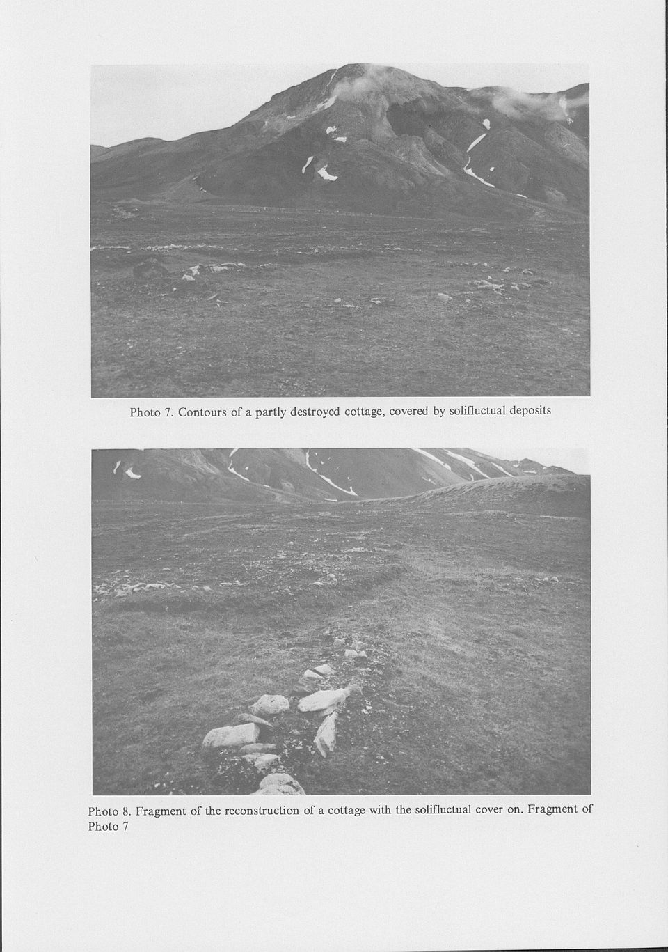 covered by solifluctual deposits Photo 8.