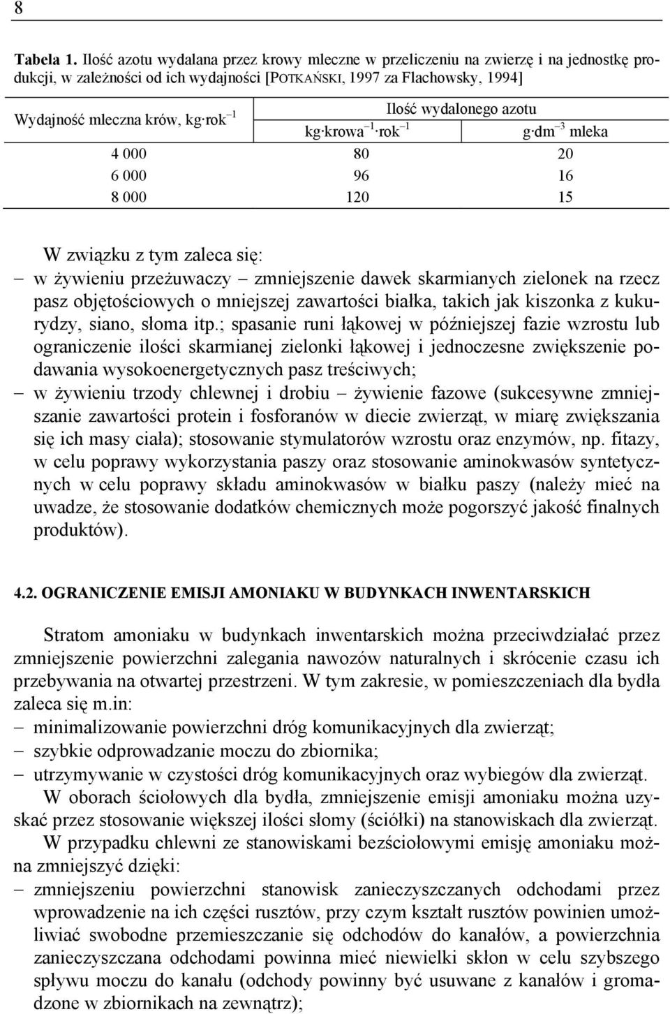 mleczna krów, kg rok 1 kg krowa 1 rok 1 g dm 3 mleka 4 000 80 20 6 000 96 16 8 000 120 15 W związku z tym zaleca się: w żywieniu przeżuwaczy zmniejszenie dawek skarmianych zielonek na rzecz pasz