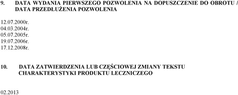 19.07.2006r. 17.12.2008r. 10.