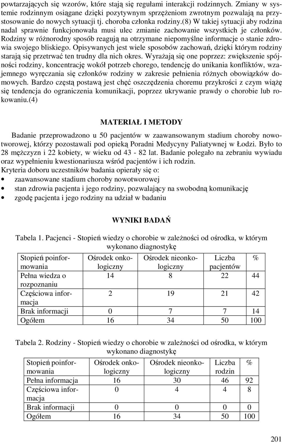 (8) W takiej sytuacji aby rodzina nadal sprawnie funkcjonowała musi ulec zmianie zachowanie wszystkich je członków.