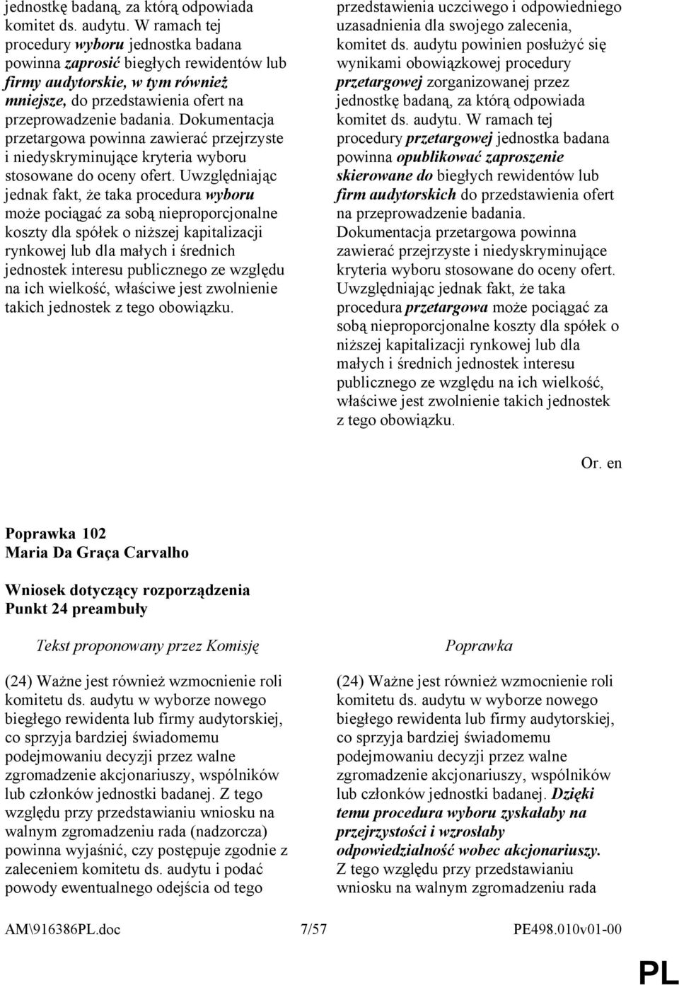 Dokumentacja przetargowa powinna zawierać przejrzyste i niedyskryminujące kryteria wyboru stosowane do oceny ofert.