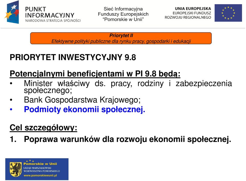 8 będą: Minister właściwy ds.