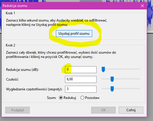 Łączenie plików muzycznych Domyślnie kolejne pliki audio są otwierane w nowych oknach Audacity. Jeśli chcemy połączyć kilka plików, należy je otworzyć je w jednym oknie.