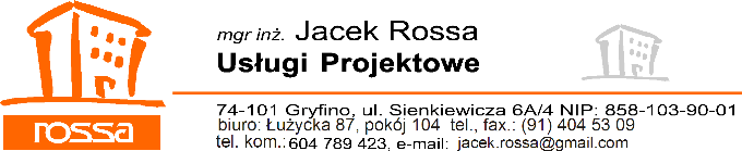1 PROJEKTOWANA CHARAKTERYSTYKA ENERGETYCZNA dla budynku BUDYNEK SWIETLICY WIEJSKIEJ nr dz.
