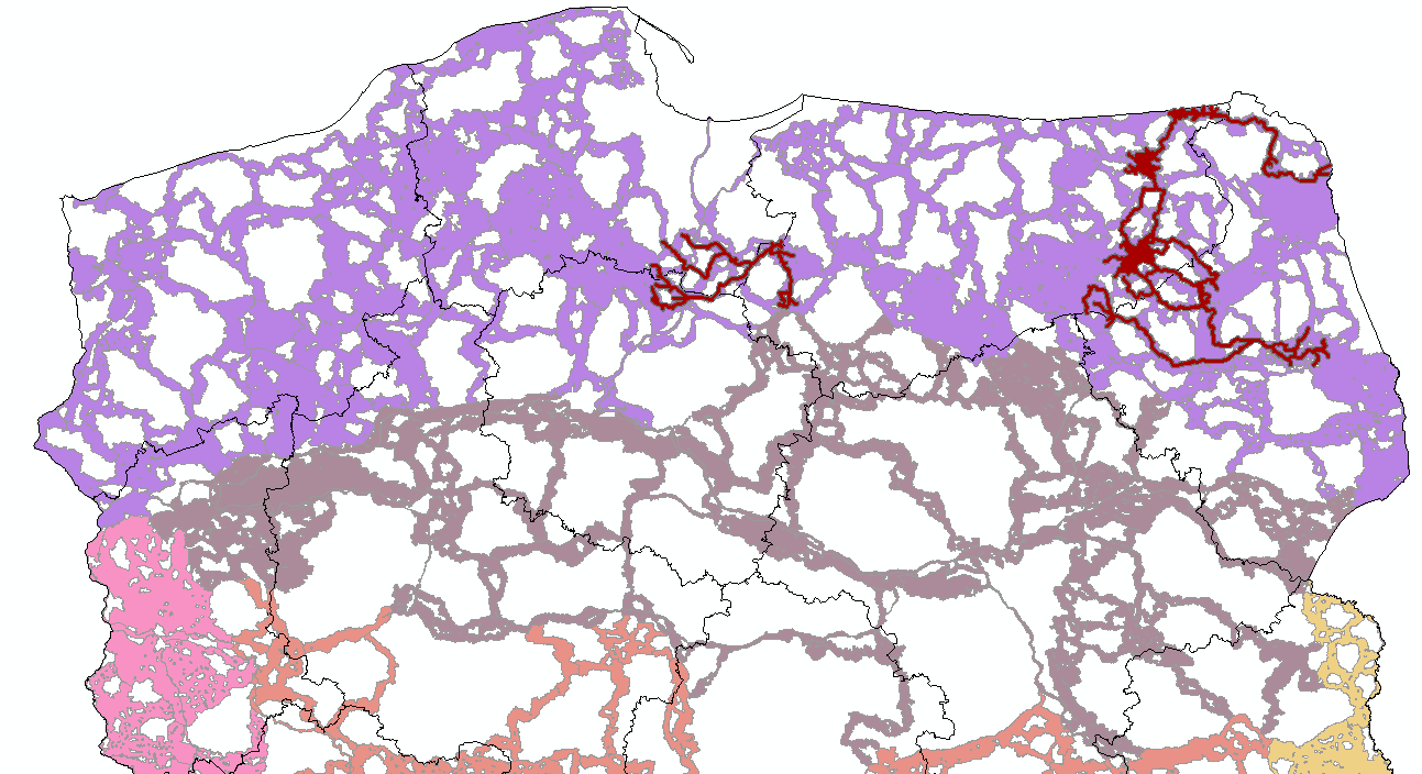 Wybrane odcinki Północnego Korytarza