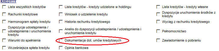 Wymagane uprawnienie do zakładki Dokumentacja dostępne jest w sekcji Komunikacja: Dodatkowo Użytkownik powinien mieć możliwość przeglądania określonej grupy produktów.