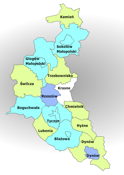 74 M. Kcek, M. Pompa - Roboryńsk Rys. 1. Amstracyy poał powatu resowskego emskego Źróło: http://amstraca.mac.gov.