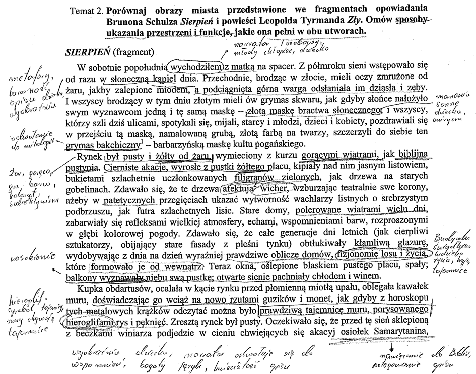 Jak diagnozować umiejętności interpretacyjne? Przykład notatki cz. 2.