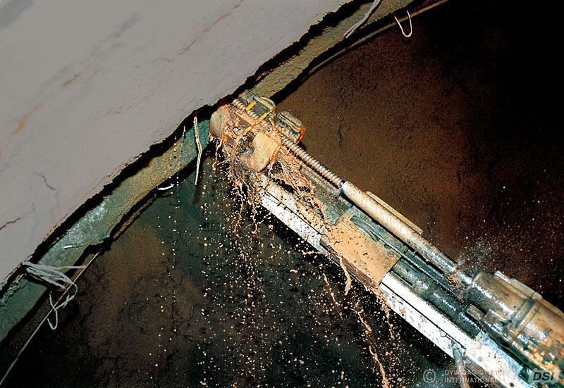 Drążenie w dobrym materiale skalnym (głównie piaskowiec) ETAP 5 Promieniowe