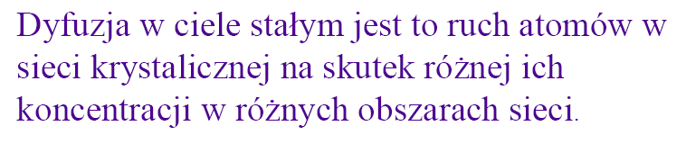 Modyfikacja właściwości warstw - dyfuzja donory: P, As,