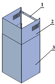 5.1 MONTAŻ KORPUSU OKAPU Zdemontować aluminiowy filtr tłuszczowy (rys.