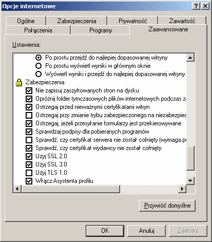 Konfiguracja Do poprawnego działania wystarcza dowolna przeglądarka internetowa obsługująca SSL 128 bitowy, JavaScript oraz pliki cookies.