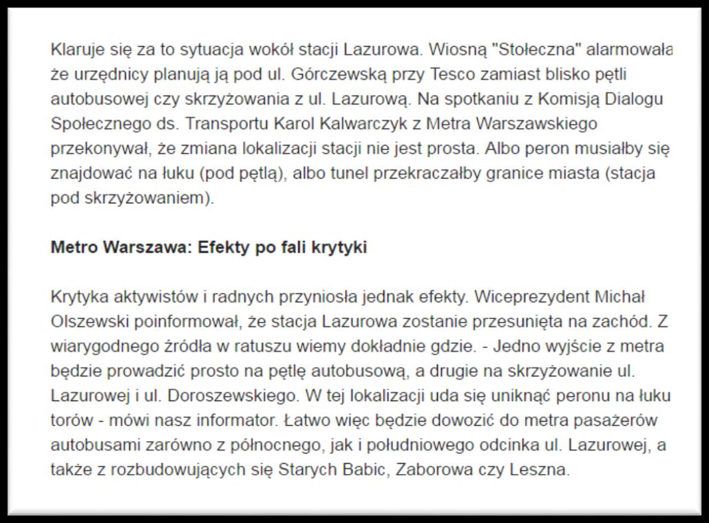 Historia najnowsza Komisji Dialogu Społecznego ds. transportu http://warszawa.wyborcza.