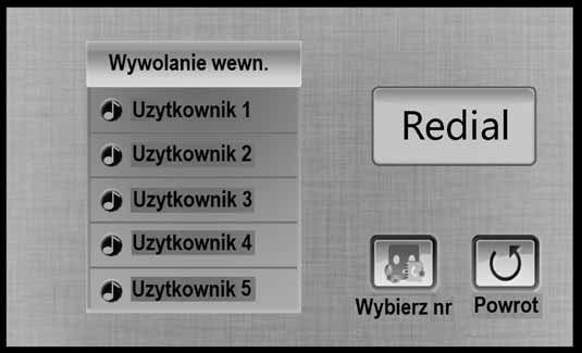 Rysunek 5 Ręczny wybór kamery do podglądu Jeśli w systemie zainstalowano większą ilość kaset zewnętrznych lub dodatkowe kamery monitorujące, można użyć przycisku Wybierz, a następnie wybrać numer