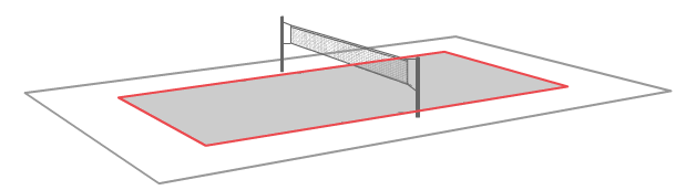 1 POLE GRY 1.3 Linie boiska 1.3.1 Wszystkie linie mają szerokość 5 cm. Linie muszą być koloru zdecydowanie kontrastującego z kolorem piasku. 1.3.2 Dwie linie boczne i dwie linie końcowe wyznaczają boisko do gry.