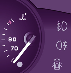 Stanowisko kierowcy 40 Wskaźnik poziomu paliwa Poziom paliwa jest sprawdzany po każdym włączeniu zapłonu. Wskaźnik ustawiony na: - 1 : zbiornik jest pełny, około 60 litrów.
