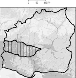150 AGNIESZKA NOWACKA, MARIUSZ PTAK 0 80 160 Rys. 1. Lokalizacja obszaru badañ Fig. 1. Location of the area of investigations dury badawczej.