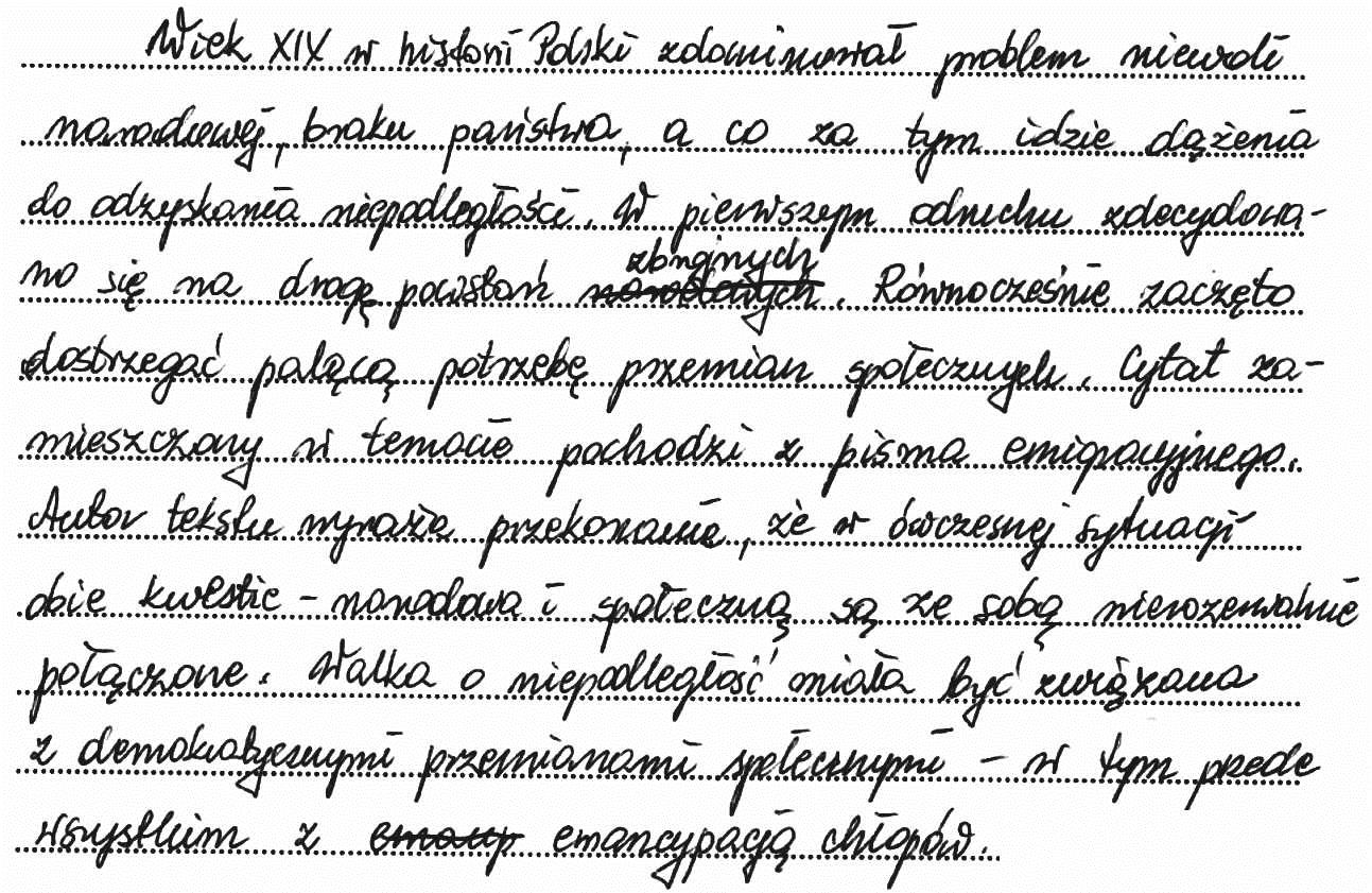 Historia 23 Analiza źródła A do tematu 4. wprowadzała zdających w zagadnienie dotyczące sprawy chłopskiej w powstaniu listopadowym.