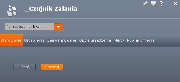 9. Konfiguracja czujnika Po kliknięciu na ikonę urządzenia, pojawi się okno konfiguracji.