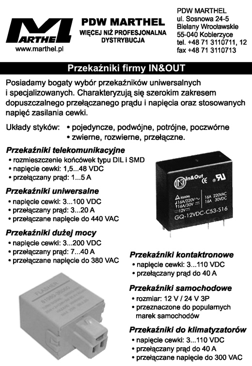 uzwojenia trzeba połączyć z zaciskiem opisanym masa ). Po sprawdzeniu poprawności napięć można wlutować pozostałe elementy. Zmontowany przetwornik trzeba teraz skonfigurować.