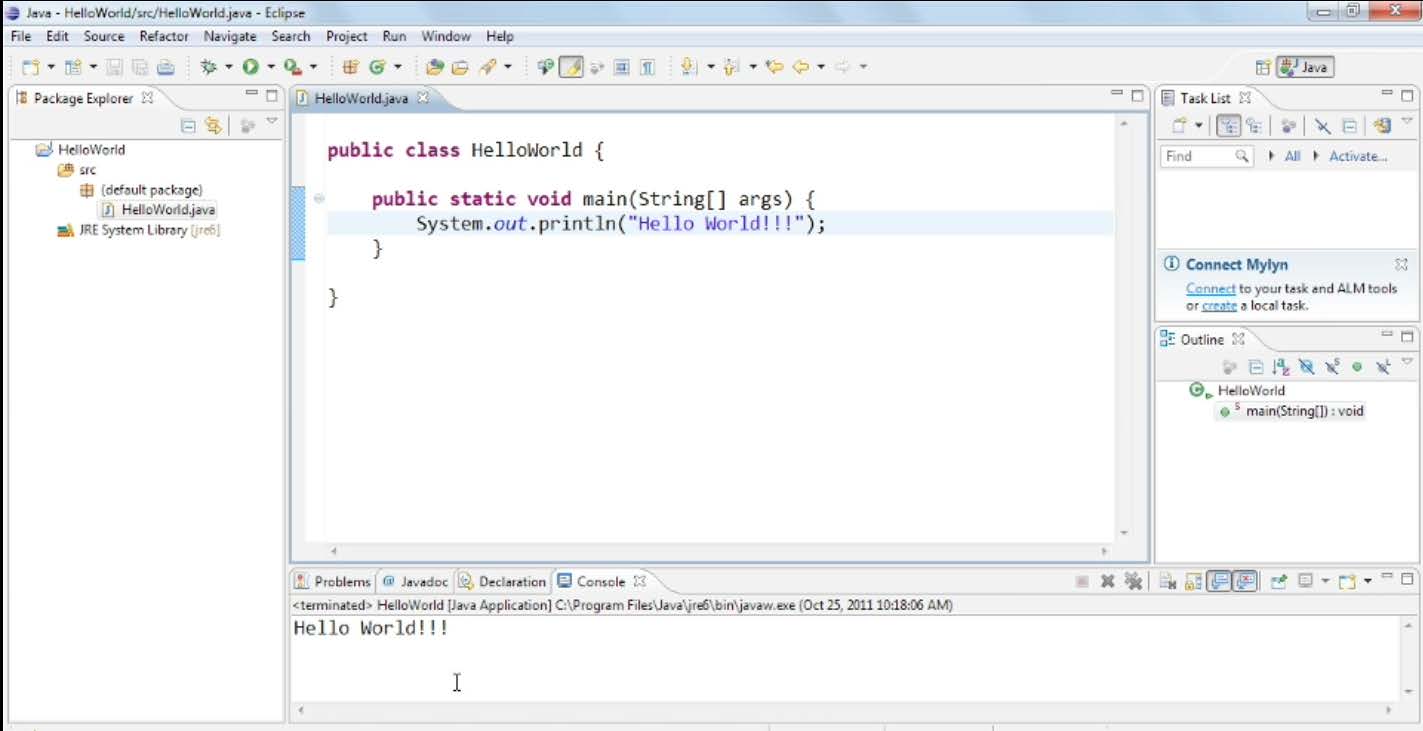Java pierwszy program wszystko jest
