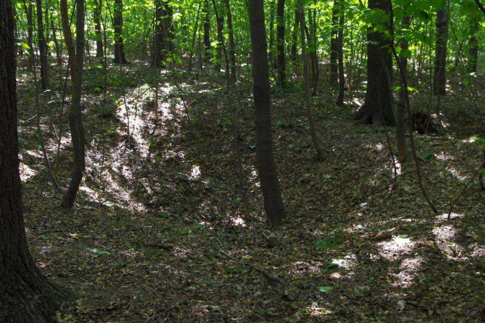 Fot. 7.49.Deformacje terenu nad pokładem eksploatowanym szybem 23, okolice ul.