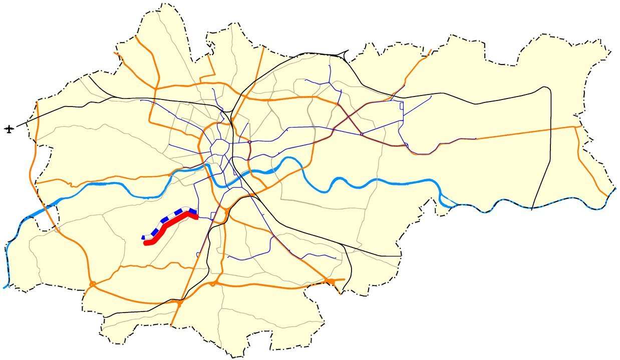 10. Budowa linii tramwajowej łączącej ul. BroŜka oraz Kampus UJ wraz z systemem sterowania ruchem i Nadzoru Budowa linii tramwajowej wzdłuŝ ul. Grota-Roweckiego i ul. Bobrzyńskiego na odcinku od ul.