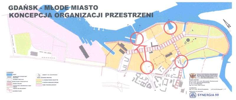 - zespół pochylni i urządzeń produkcyjnych dawnego wydziału K3 wciąż wykorzystywany na cele produkcji stoczniowej; - niezagospodarowany teren w bezpośrednim sąsiedztwie biurowca Stoczni Północnej; -