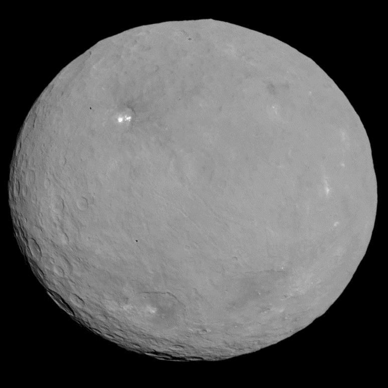 Ceres Kiedyś planetoida, teraz zaliczona do planet karłowatych.