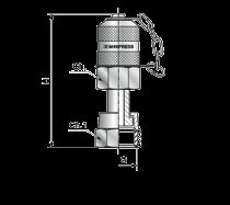 pomiarowe 5QC000C Test quick coupling 5QC000C Szybkozłącze diagnostyczne, daje możliwość kontrolowania parametrów oleju w wysokociśnieniowych układach hydraulicznych.